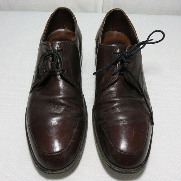 Freeman Free-Flex Mens Dress Oxford Shoes Size 8 EE Extra Wide Brown Leather - Picture 2 of 11
